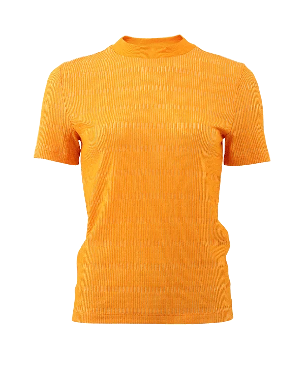 Geometric Knit T-Shirt-- Anti-Shrink Durable Soft