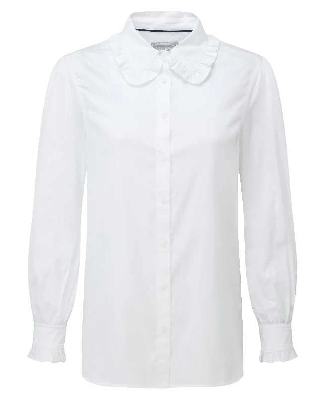 Somerleyton Shirt - White-- Seamless Knitted Crochet