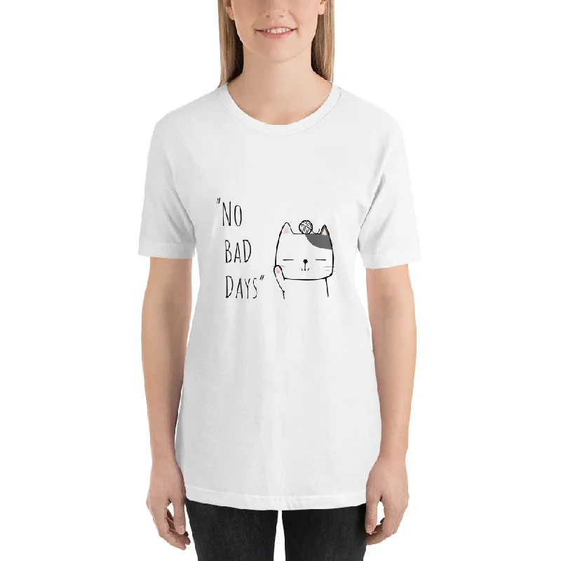 No Bad Days Women's Short-Sleeve T-Shirt-- Seamless Knitted Crochet
