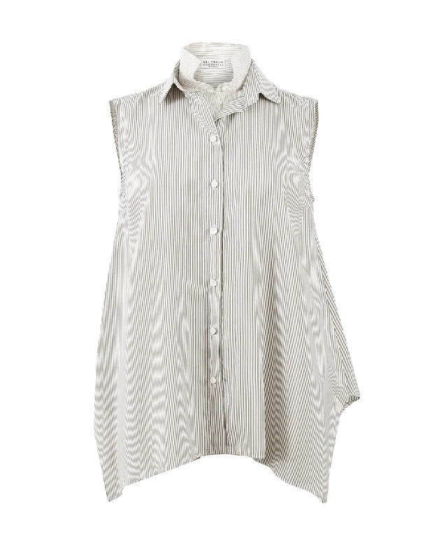 Double Layer Collared Shirt-- Print Jacquard Patchwork