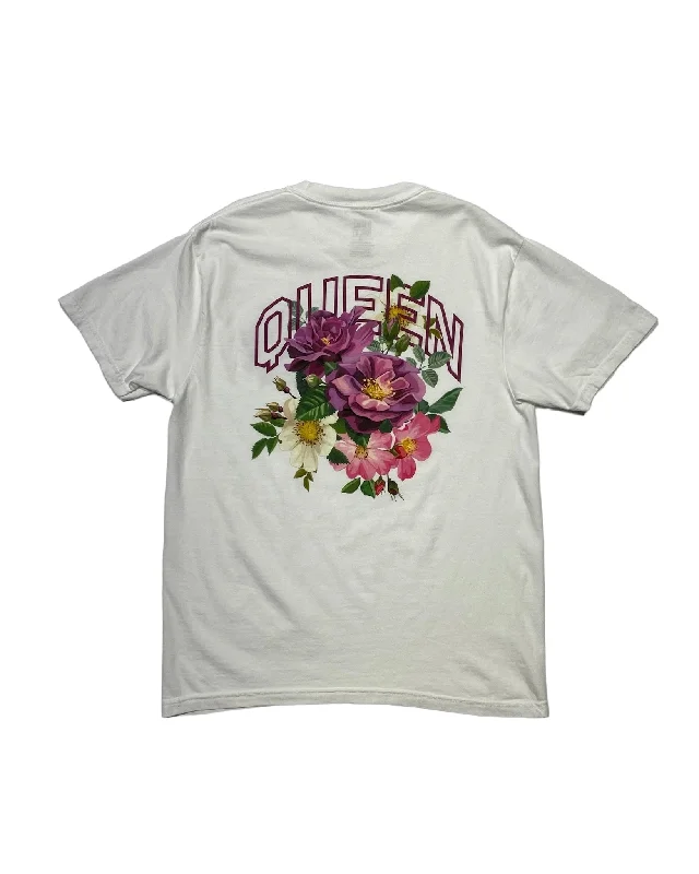 INK - Queen - T-Shirt - White-- Elasticated Padded Insulated
