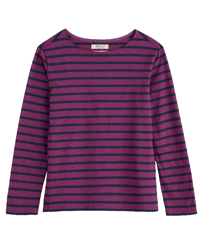 Sailor Shirt - Breton Aniseed Maritime-- Print Jacquard Patchwork
