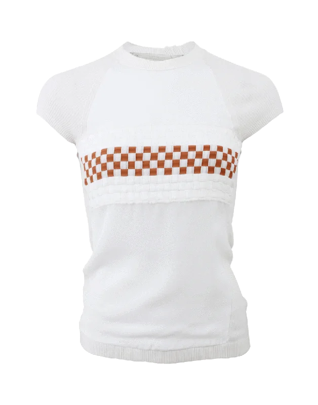 Embroidered Front T-Shirt-- Nylon Fabric Polyester Fabric Spandex Fabric