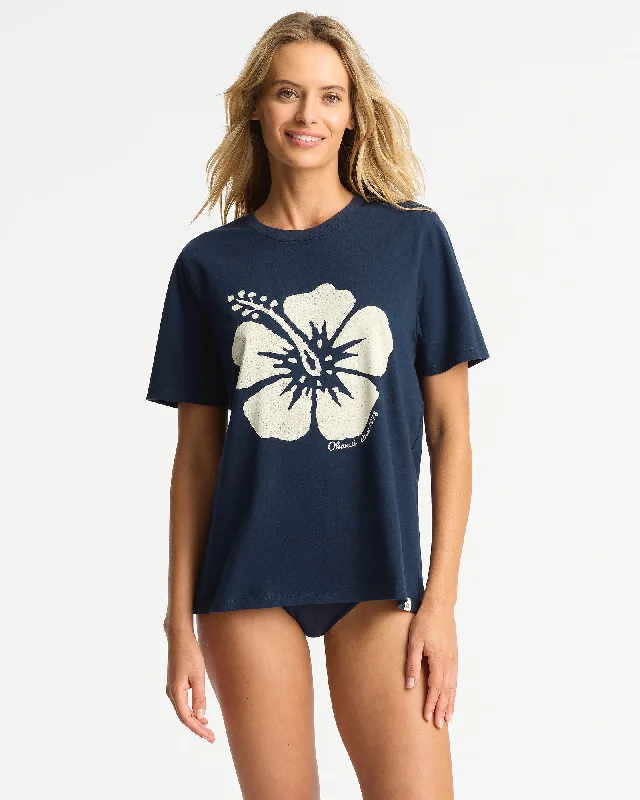 Womens - T-Shirt - Icon Tee - Navy-- Cozy Warm Stylish