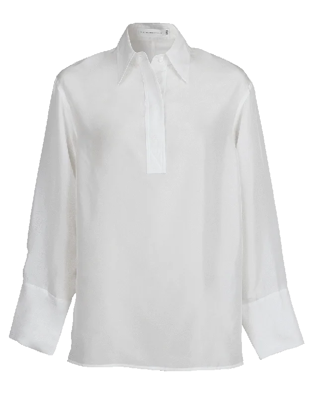 Front Placket Shirt-- Jersey Fabric Tulle Fabric Batik Fabric