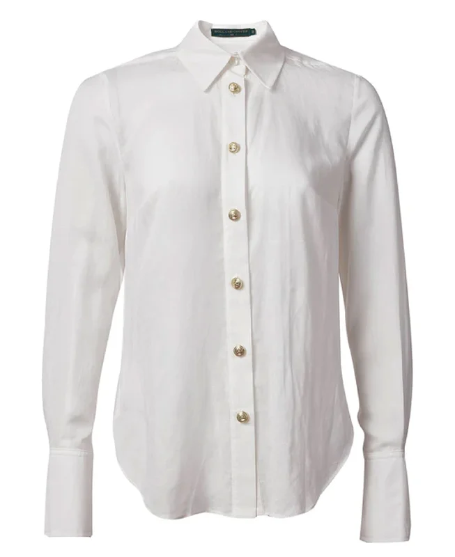Classic Shirt - White-- Machine Wash Dry Clean Hand Wash