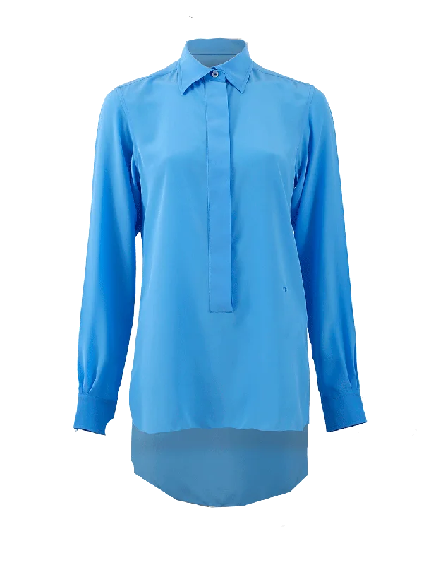 Diagonal Placket Shirting-- Front Pockets Side Pockets Patch Pockets