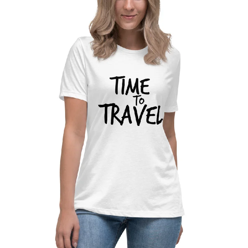 Take Me Anywhere Women's Relaxed T-Shirt-- Zippered Buttoned Snapped