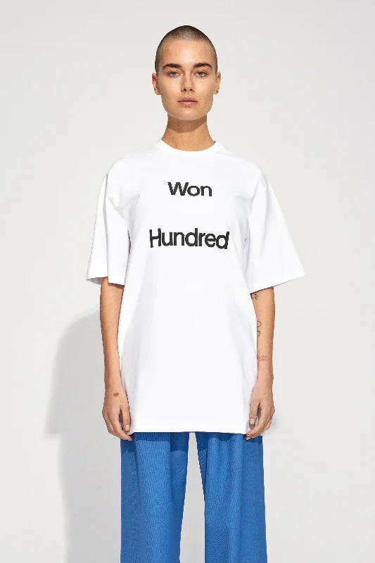 Talinn T-shirt - White-- Fitted T-Shirt Seamless Stretchy