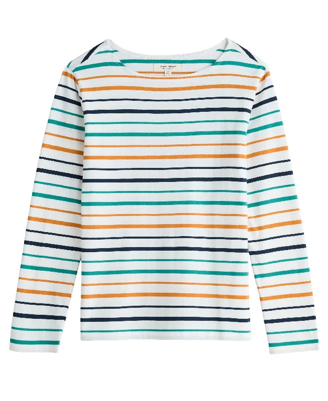 Sailor Shirt - Tri Shore Chalk Rockpool-- Beaded Sequined Faux Fur