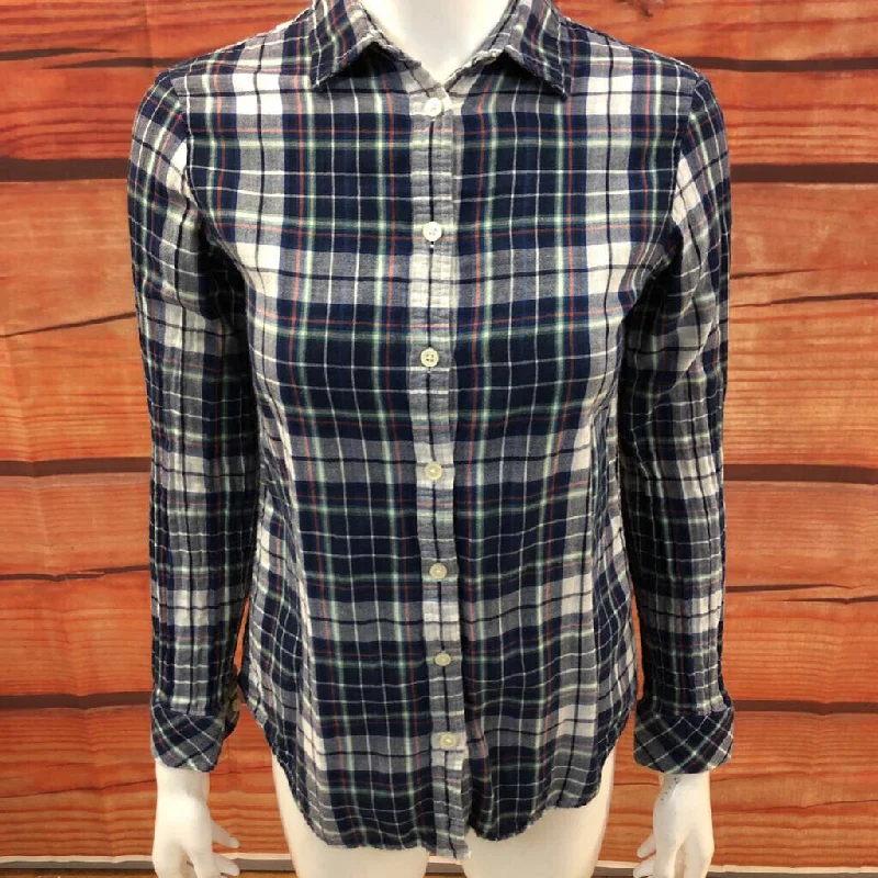 BANANA REPUBLIC SOFT WASH PLAID FLANNEL SHIRT SIZE SMALL TCC-- Anti-Shrink Durable Soft