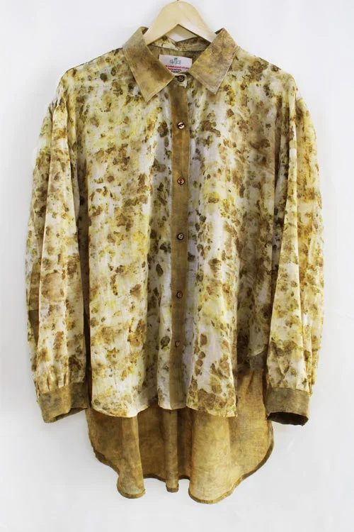 Bageeya "Forest" Pure Mul Shirt-- Jersey Fabric Tulle Fabric Batik Fabric
