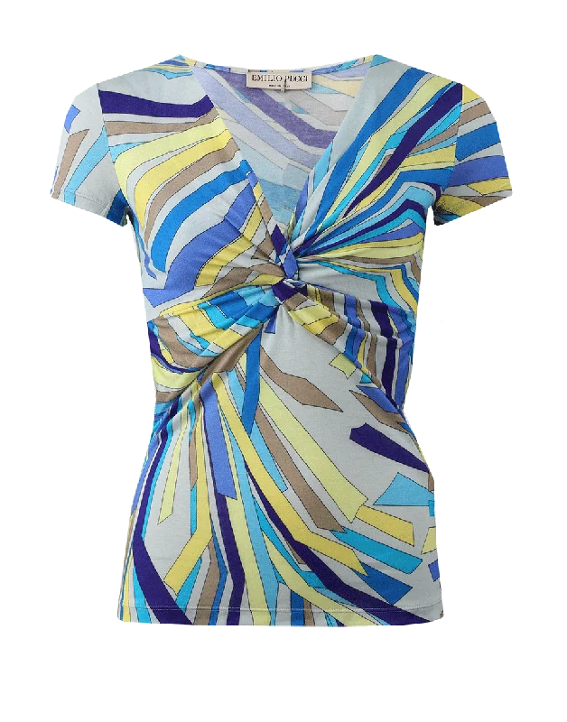 Zadig Twist Front T-Shirt-- Graphic T-Shirt Round Neck Polyester