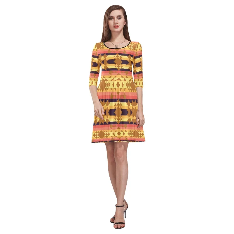 Infinite Sunset Tethys Half-Sleeve Skater Dress Tunics New arrival