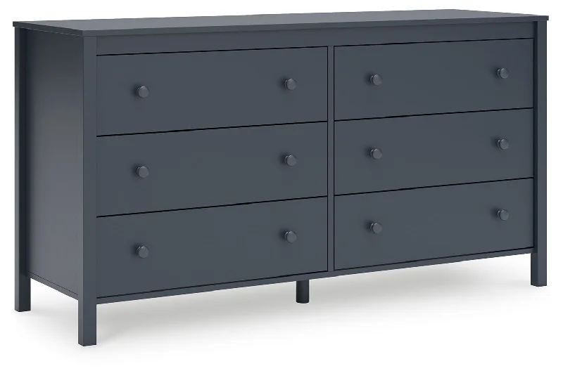 Simmenfort - Navy Blue - Six Drawer Dresser Tunics New arrival