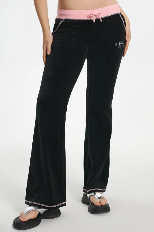 Sweetheart Cotton Velour Track Pants Slim-Fit Khaki Pants