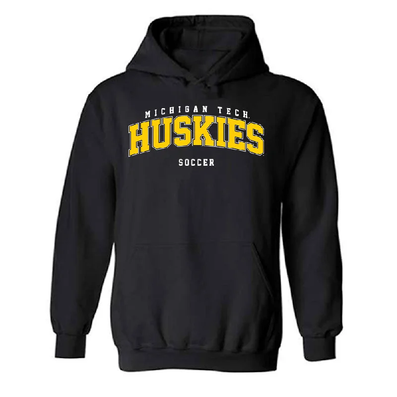 Michigan Tech - NCAA Women's Soccer : Ludesha Reynolds - Classic Shersey Hooded Sweatshirt Hoodie with Zipper Versatile Modern