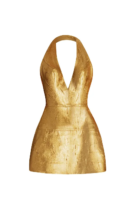 GOLDEN RADIANCE DRESS IN GOLD Tunics Essential wardrobe