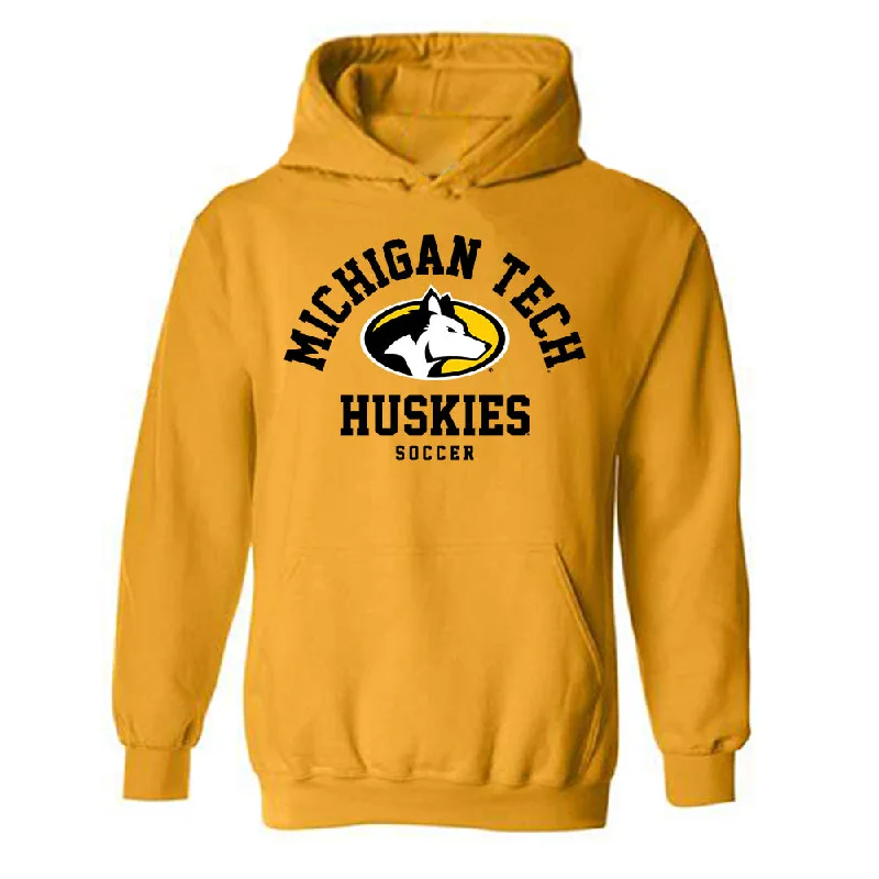Michigan Tech - NCAA Women's Soccer : Ludesha Reynolds - Classic Shersey Hooded Sweatshirt Hoodie Dress Longline Feminine