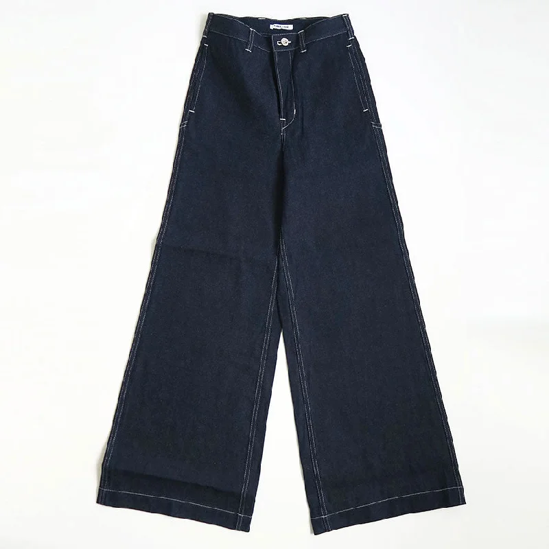 【FUMIKA UCHIDA/フミカウチダ】 <br>DENIM HIGH-WAIST BUGGY PANTS <br>T-DM002 Formal Slim Pants