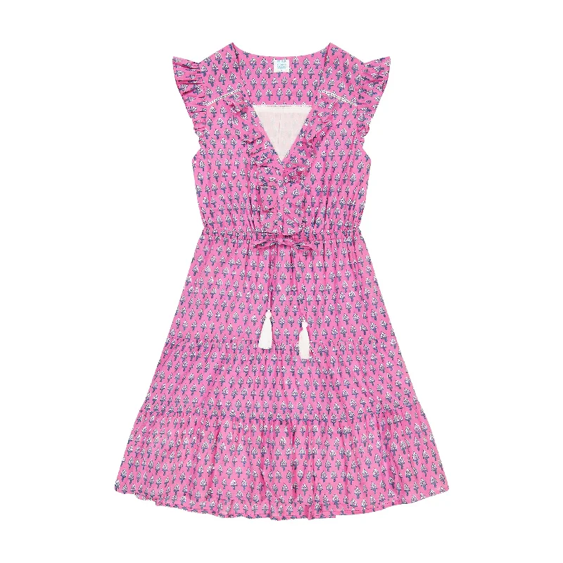 Giselle Women's Mini Dress in Fuschia Booti Trendy Bodycon Mini Dress