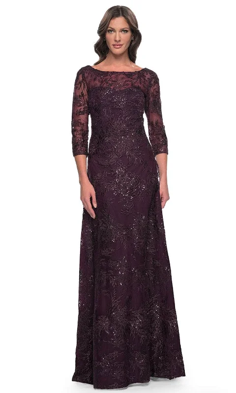 La Femme 30835 - Embroidered Bateau Formal Dress Tunics Office stylish