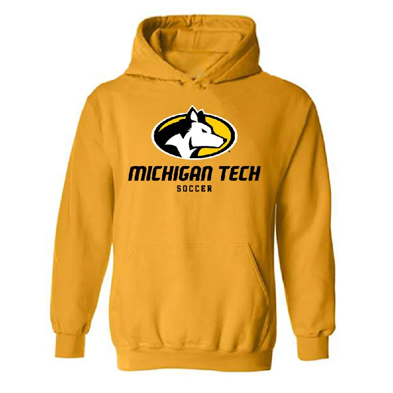Michigan Tech - NCAA Women's Soccer : Ludesha Reynolds - Classic Shersey Hooded Sweatshirt Hoodie with Drawcord Adjustable Secure