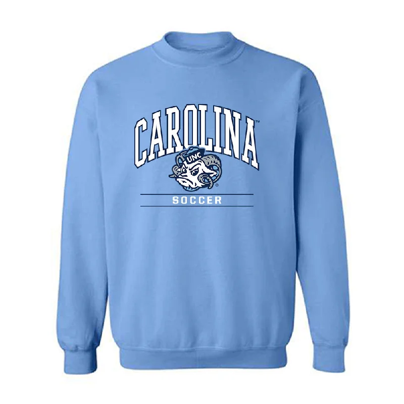 UNC - NCAA Women's Soccer : Logan Tongberg - Classic Shersey Crewneck Sweatshirt Hoodie with Hem Applique Textured Unique
