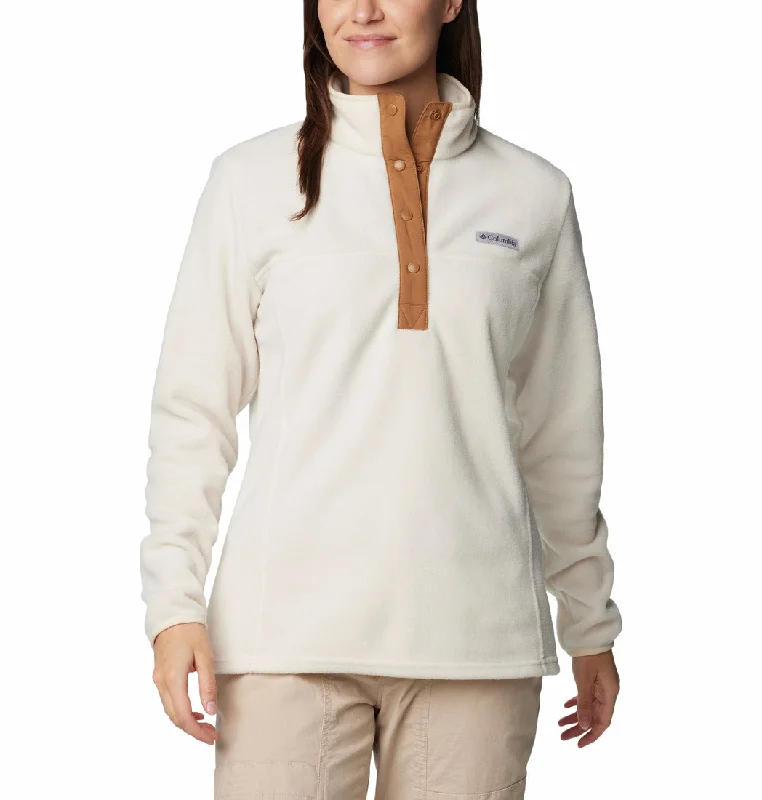 Columbia Womens Benton Springs Half Snap Pull Over II Sweatshirt Hoodie with Emblem Brand Identity