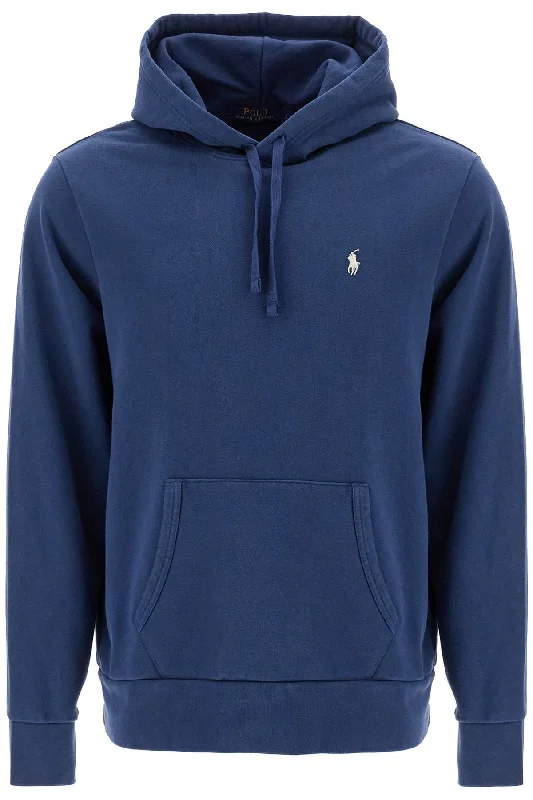 Loopback Cotton Hoodie Hoodie with Side Slits Relaxed Casual