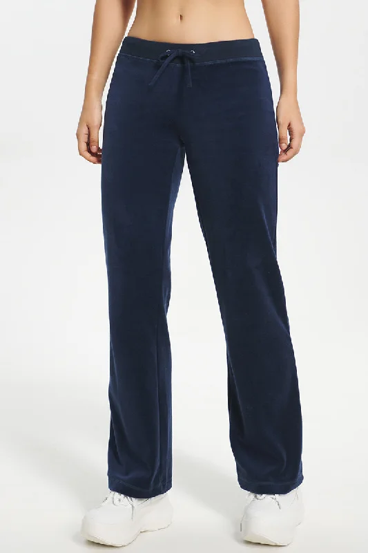 Classic Cotton Velour Track Pants Fashionable Work Pants