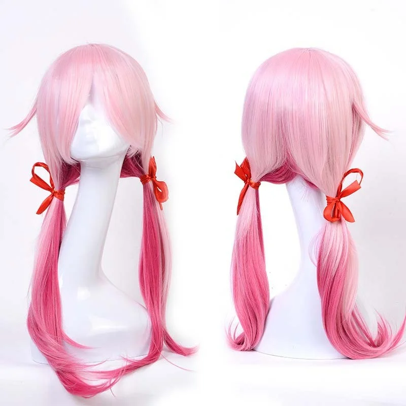 Anime Cosplay Double Ponytail Pink Fancy Dress Wig Tunics Cozy soft
