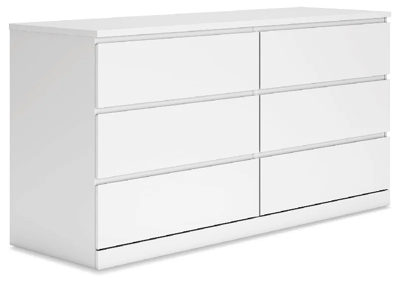 Onita - White - Six Drawer Dresser Tunics Winter warm