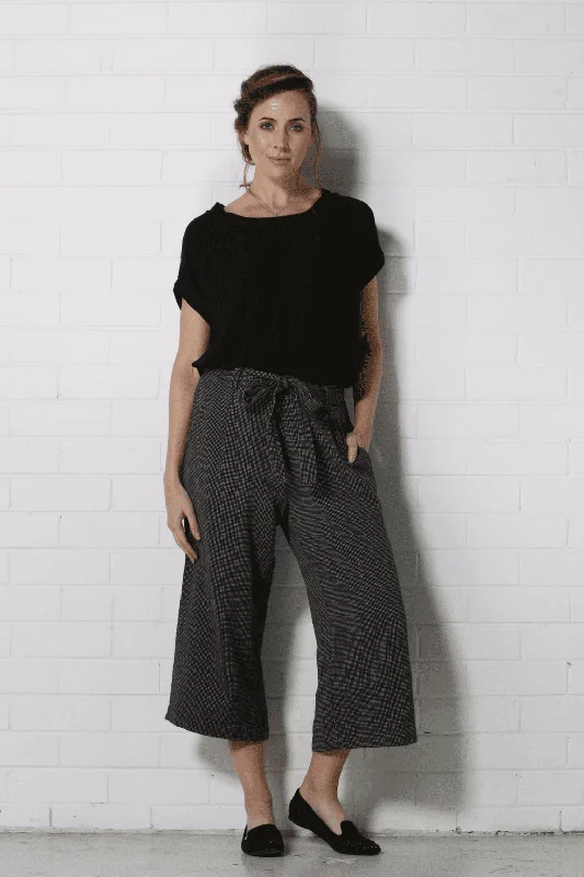 ZELDA Pants - Black/White Trendy Work Pants