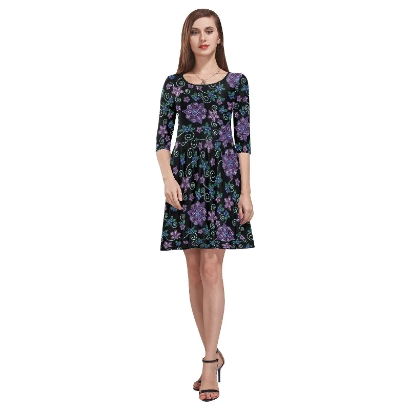 Berry Picking Tethys Half-Sleeve Skater Dress Tunics Sophisticated sleek