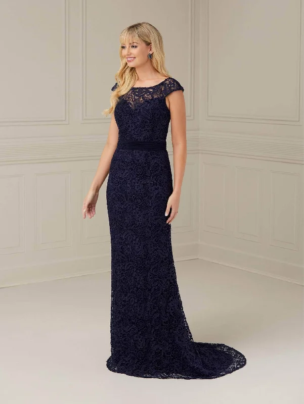 Christina Wu Elegance - 17115 Cap Sleeves Evening Dresses Pencil Office Professional