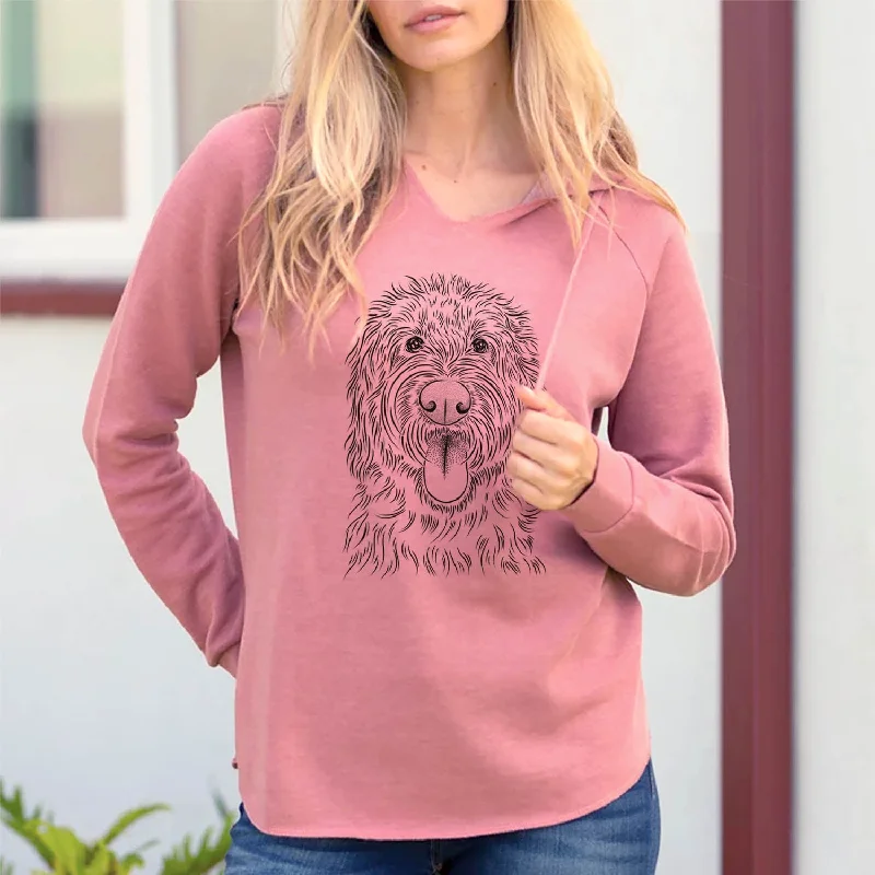Bennett the Doodle - Cali Wave Hooded Sweatshirt Hoodie with Patch Decorative Personalized