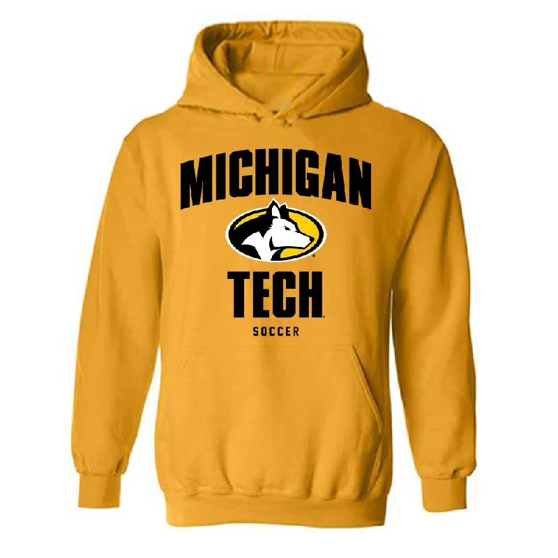 Michigan Tech - NCAA Women's Soccer : Ludesha Reynolds - Classic Shersey Hooded Sweatshirt Hoodie with Thumb Holes Functional Cozy