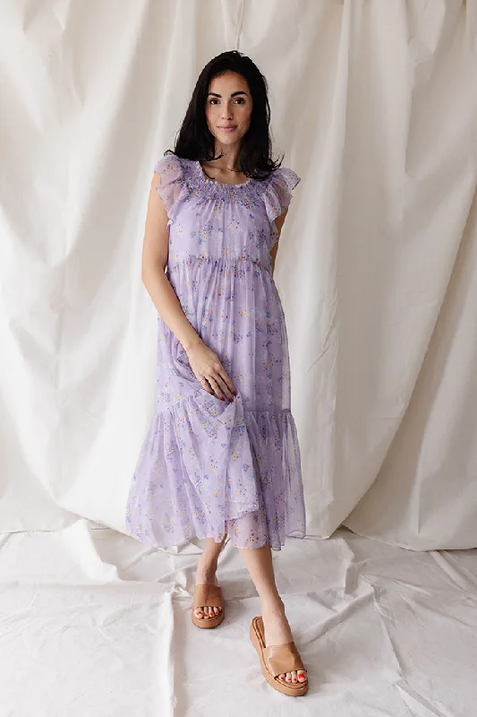 Mini Bouquet Dress (Women) - Wisteria (FINAL SALE) Tunics Travel practical