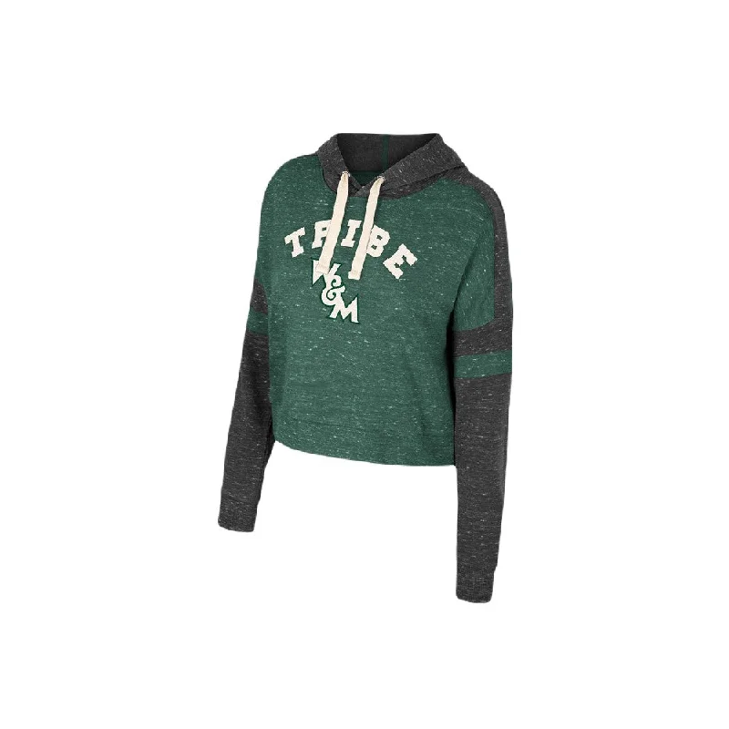 William & Mary Ladies Hooded Sweatshirt Hoodie with Thumb Holes Functional Cozy