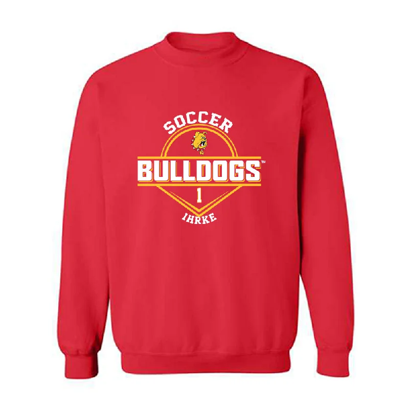 Ferris State - NCAA Women's Soccer : Korinne Ihrke - Classic Fashion Shersey Crewneck Sweatshirt Hoodie with V-Neck Classic Versatile