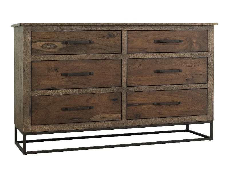 Natural Teca - Dresser - Brown Tunics Plaid country