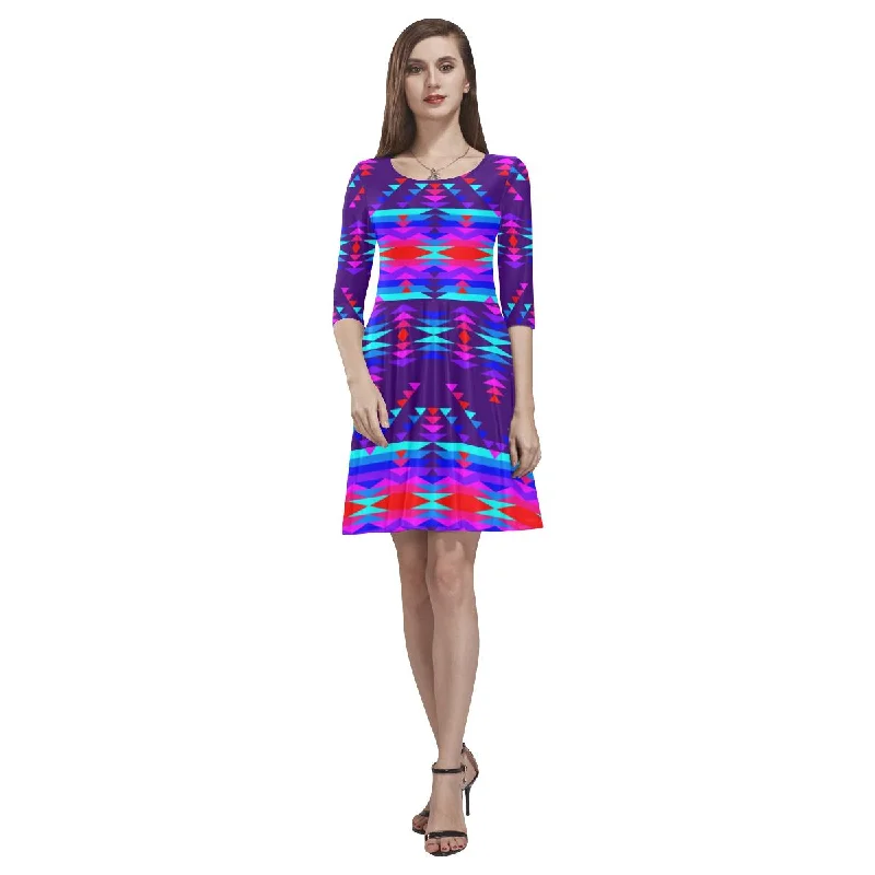 Vision of Peace LG Tethys Half-Sleeve Skater Dress Tunics Bestseller popular