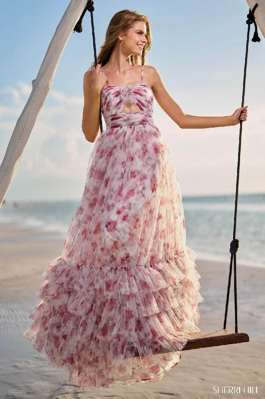 Sherri Hill 56172 - Ruched A-Line Prom Dress Tunics Handmade artisanal