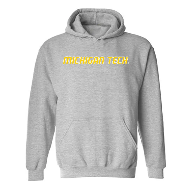 Michigan Tech - NCAA Women's Soccer : Ludesha Reynolds - Generic Shersey Hooded Sweatshirt Hoodie with Pocket Utility Practical
