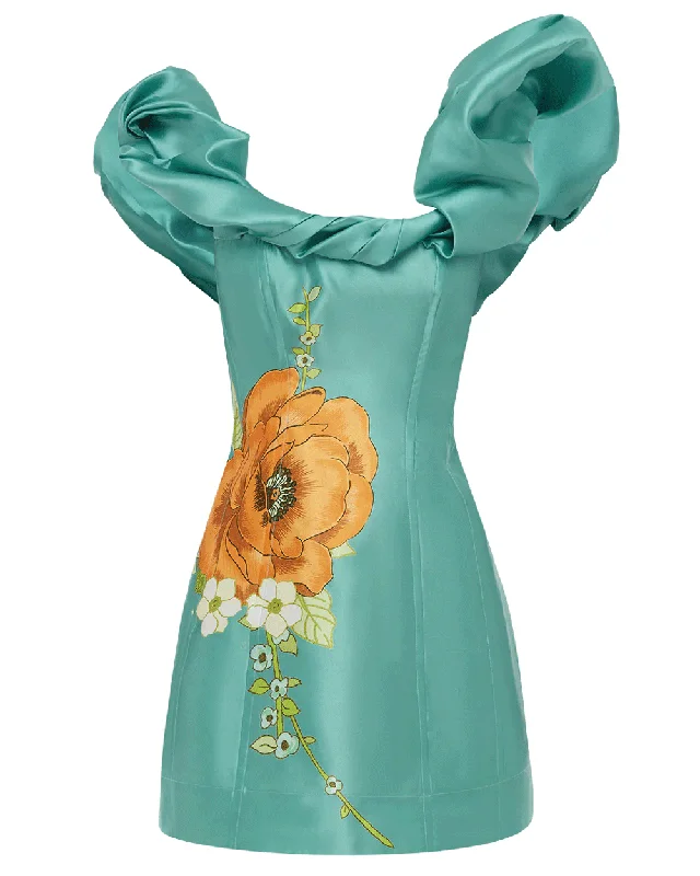 Regent Jade Mini Dress Trendy Mini Dress with Belt