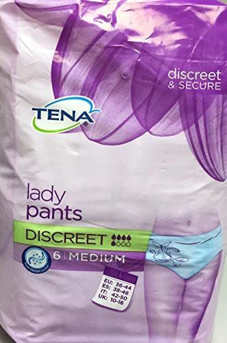 TENA Lady Pants Discreet 6 Medium Cozy Full-Length Pants
