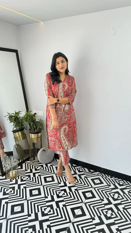Women's Viscose Solid Flared Kurta Pant With Dupatta - Malishka Export Formal Linen Trousers