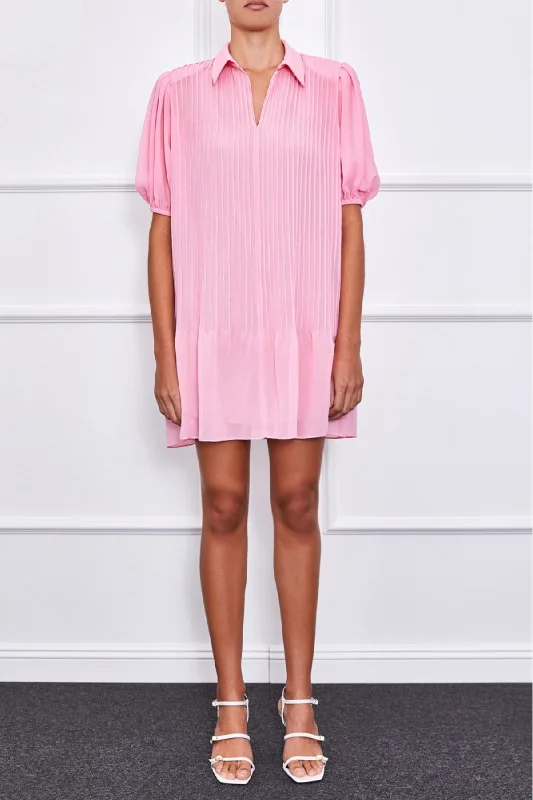 Kiara Mini Dress (Pink) Fashionable Party Mini Dress