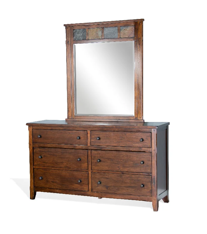 Santa Fe - Petite Dresser - Dark Brown Maxi Flowy Bohemian